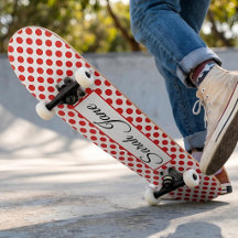 Rote Polka-Punkte | Personalisierter Name