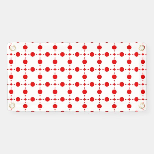 Rote Polka-Punkte, Polka-Dottern-Muster, Punkte, g Banner (Horizontal)