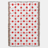 Rote Polka-Punkte, Polka-Dottern-Muster, Punkte, g Decke (Vorderseite Vertikal)