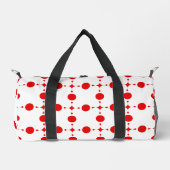 Rote Polka-Punkte, Polka-Dottern-Muster, Punkte, g Duffle Bag (Vorderseite)
