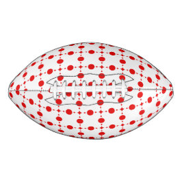 Rote Polka-Punkte, Polka-Dottern-Muster, Punkte, g Football
