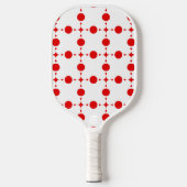 Rote Polka-Punkte, Polka-Dottern-Muster, Punkte, g Pickleball Schläger (Vorderseite)