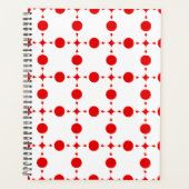 Rote Polka-Punkte, Polka-Dottern-Muster, Punkte, g Planer (Vorderseite)