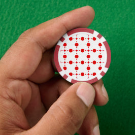Rote Polka-Punkte, Polka-Dottern-Muster, Punkte, g Pokerchips
