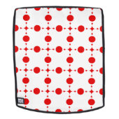 Rote Polka-Punkte, Polka-Dottern-Muster, Punkte, g Rucksack (Abnehmbare Front)