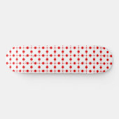 Rote Polka-Punkte, Polka-Dottern-Muster, Punkte, g Skateboard (Horizontal)