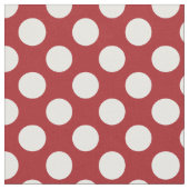 Rote Polka-Punkte, Polka-Dottern-Muster, Punkte, g Stoff (Nahaufnahme)