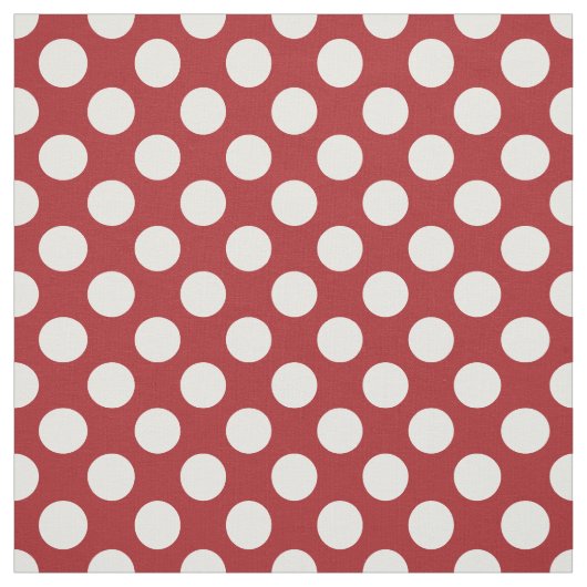 Rote Polka-Punkte, Polka-Dottern-Muster, Punkte, g Stoff (Muster)