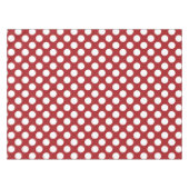 Rote Polka-Punkte, Polka-Dottern-Muster, Punkte, g Tischdecke (Vorderseite (Horizontal))