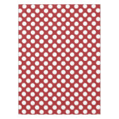 Rote Polka-Punkte, Polka-Dottern-Muster, Punkte, g Tischdecke (Vorderseite)