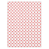 Rote Polka-Punkte, Polka-Dottern-Muster, Punkte, g Tischdecke (Vorderseite)