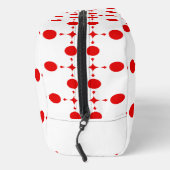 Rote Polka-Punkte, Polka-Dottern-Muster, Punkte, g Waschbeutel (Rechts)