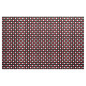 Rote Polka-Punkte und weiße Quadrate Stoff (Yard (91,4 cm))
