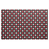 Rote Polka-Punkte und weiße Quadrate Stoff (Fat Quarter (45,7 x 55,9 cm))