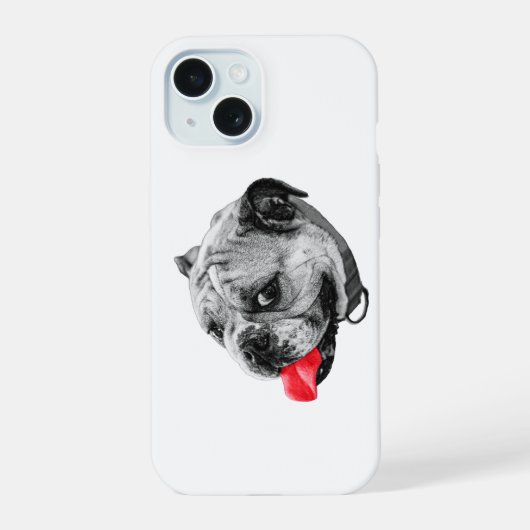 Rote Pop-Hülle iPhone 15 Hülle (Rückseite)