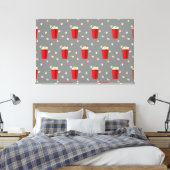 Rote Popcorn-Eimer Kino-Snack Fernsehfilm Leinwanddruck (Insitu (Schlafzimmer))
