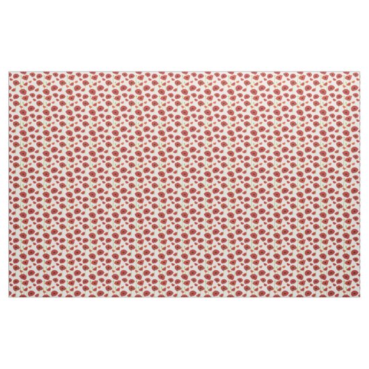 Rote Popkuchen Fabric. Stoff (Yard (91,4 cm))