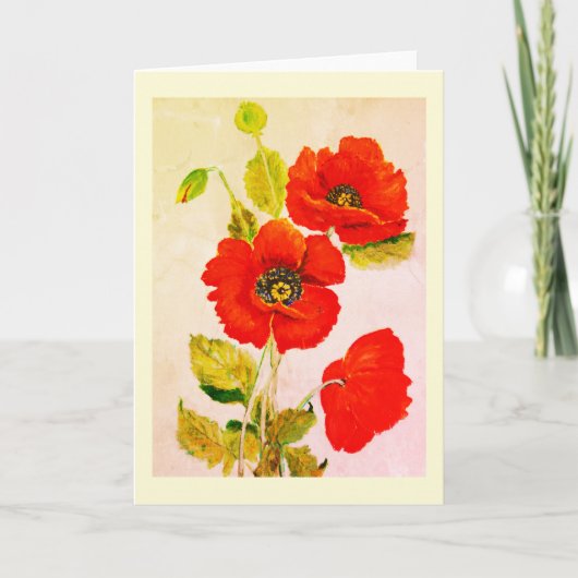 Rote Popkuchen in guter Kunst Karte (Vorderseite)