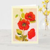 Rote Popkuchen in guter Kunst Karte (Gelbe Blume)