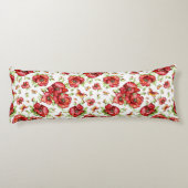 Rote Popkuchen mit grünen Blättern auf weißem Hint Seitenschläferkissen (Rückseite)