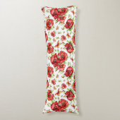 Rote Popkuchen mit grünen Blättern auf weißem Hint Seitenschläferkissen (Vorderseite Vertikal)