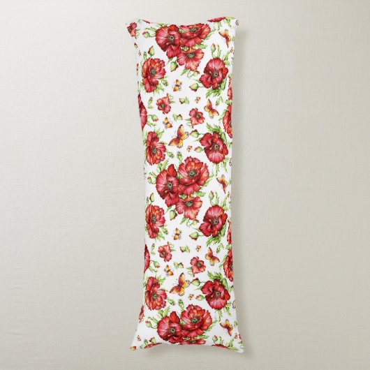 Rote Popkuchen mit grünen Blättern auf weißem Hint Seitenschläferkissen (Vorderseite Vertikal)