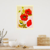 Rote Popkuchen Poster (Küche)