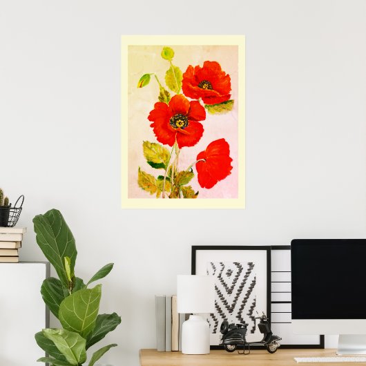 Rote Popkuchen Poster (Heimbüro)