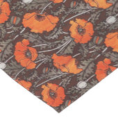 ROTE POPPIEN IN SCHWARZ-WEISSEM Mohnfeld Kurzer Tischläufer (Ecke)