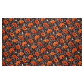 ROTE POPPIEN IN SCHWARZ-WEISSEM Mohnfeld Stoff (Fat Quarter (45,7 x 55,9 cm))