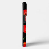 Rote Poppies auf der schwarzen Hintergrunddarstell Case-Mate iPhone Hülle (Rückseite / Rechts)