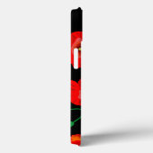 Rote Poppies auf der schwarzen Hintergrunddarstell Case-Mate iPhone Hülle (Rückseite / Rechts)