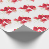 Rote Poppies Geschenkpapier (Ecke)