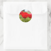 ROTE POPPIES STICKER FÜR ENVELOPEN (Tasche)