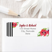 Rote Poppies, Wild-florale Hochzeit (Insitu)