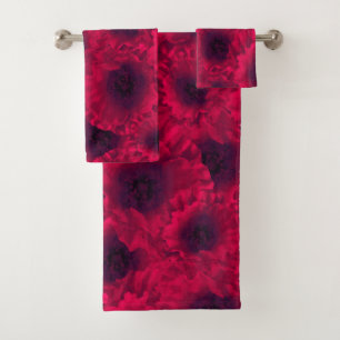 Rote Poppione Badhandtuch Set