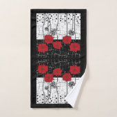 Rote Poppione Badhandtuch Set (Handtuch)