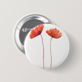 Rote Poppione Button (Vorne & Hinten)