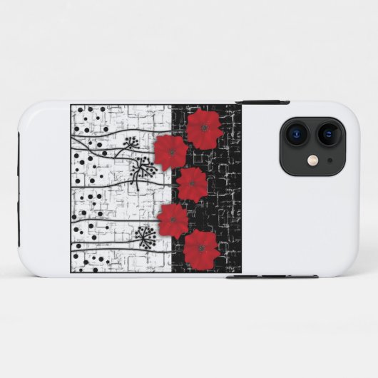 Rote Poppione Case-Mate iPhone Hülle (Rückseite (Horizontal))