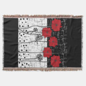 Rote Poppione Decke (Vorderseite)