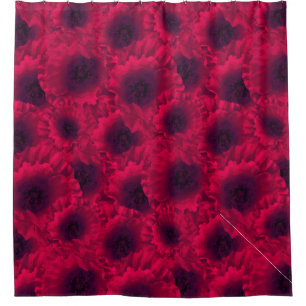 Rote Poppione Duschvorhang