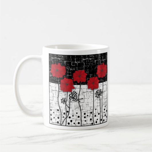 Rote Poppione Kaffeetasse (Links)