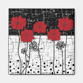 Rote Poppione Magnet (Vorne)