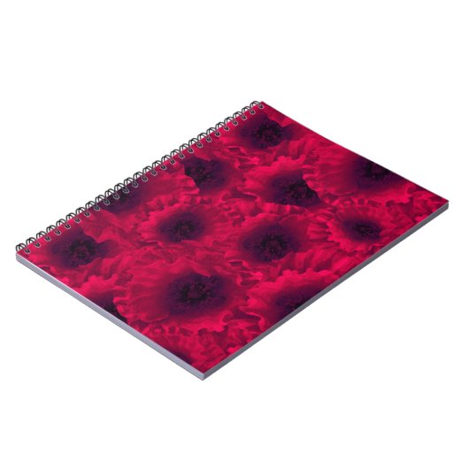 Rote Poppione Notizblock (Linke Seite)