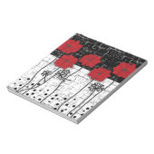 Rote Poppione Notizblock (Rotiert)