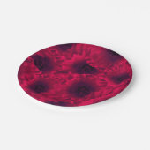 Rote Poppione Pappteller (Schrägansicht)