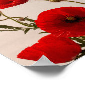 Rote Poppione Poster (Ecke)