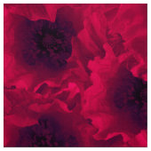 Rote Poppione Stoff (Muster)