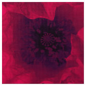 Rote Poppione Stoff (Nahaufnahme)