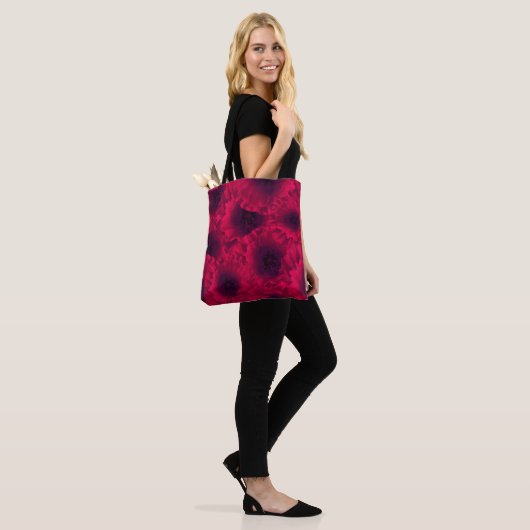 Rote Poppione Tasche (Am Model)